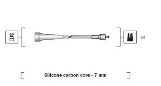 Przewody wysokiego napięcia komplet MAGNETI MARELLI MSK1263 