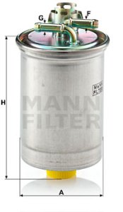 Filtr paliwa MANN-FILTER WK823 