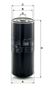 Filtr oleju MANN-FILTER W11102/28 W1110228