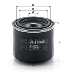 Filtr oleju MANN-FILTER W811/83 W81183