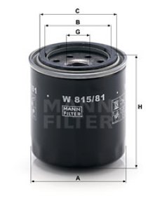Filtr oleju MANN-FILTER W815/81 W81581