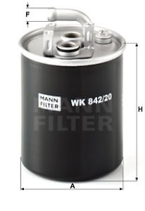 Filtr paliwa MANN-FILTER WK842/20 WK84220