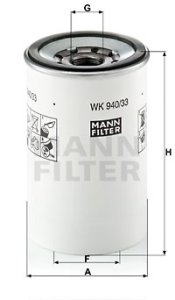 Filtr paliwa MANN-FILTER WK940/33X WK94033X