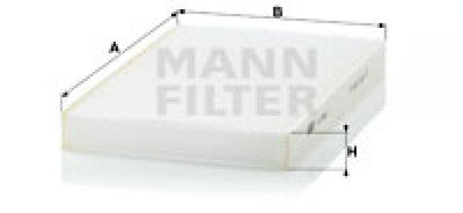Filtr kabinowy MANN-FILTER CU2952 