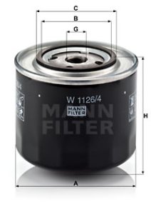 Filtr oleju MANN-FILTER W1126 