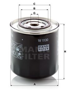 Filtr oleju MANN-FILTER W1130 