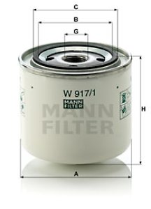 Filtr oleju MANN-FILTER W917/1 W9171