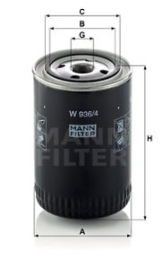 Filtr oleju MANN-FILTER W936/4 W9364