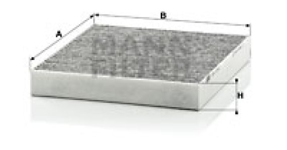 Filtr kabinowy MANN-FILTER CUK2141 