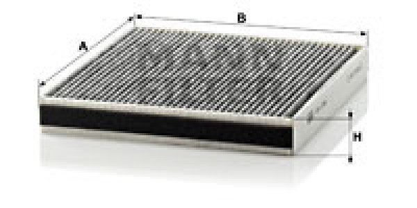 Filtr kabinowy MANN-FILTER CUK2246 