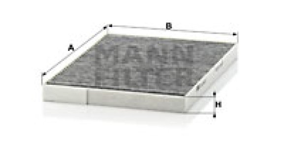 Filtr kabinowy MANN-FILTER CUK2620 