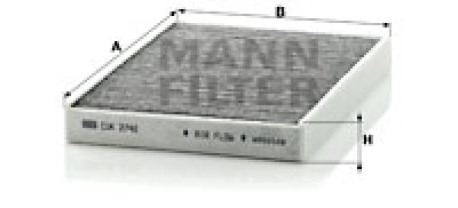 Filtr kabinowy MANN-FILTER CUK2742 
