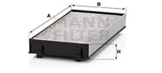 Filtr kabinowy MANN-FILTER CUK2941-2 K1270A-2X