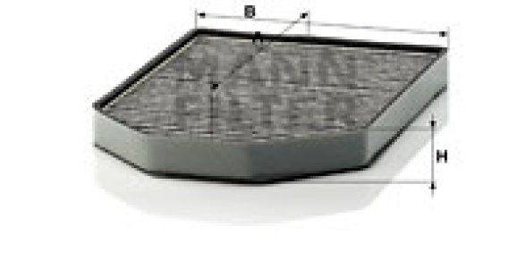 Filtr kabinowy MANN-FILTER CUK2949-2 CUK29492