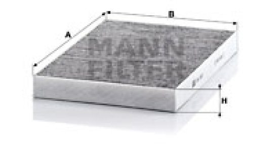 Filtr kabinowy MANN-FILTER CUK3037 