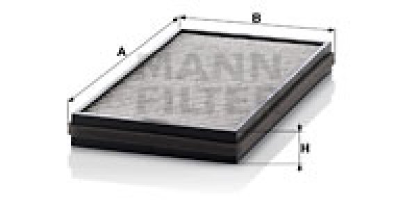 Filtr kabinowy MANN-FILTER CUK3124-2 CUK31242