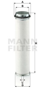 Filtr powietrza MANN-FILTER CF811 