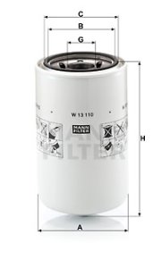Filtr oleju MANN-FILTER W13110 