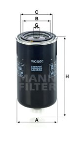 Filtr paliwa MANN-FILTER WK950/6 WK9506