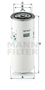 Filtr paliwa MANN-FILTER WK962/7 WK9627
