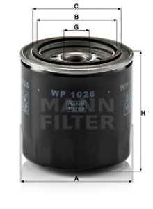 Filtr oleju MANN-FILTER WP1026 
