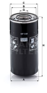 Filtr oleju MANN-FILTER WP1169 