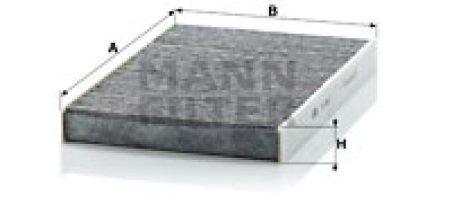 Filtr kabinowy MANN-FILTER CUK2952 