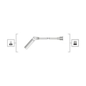 Przewody wysokiego napięcia komplet MAGNETI MARELLI MSQ0061 