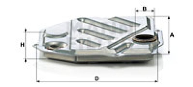 Filtr oleju automatyczna skrzynia biegów MANN-FILTER H2014 1262770295