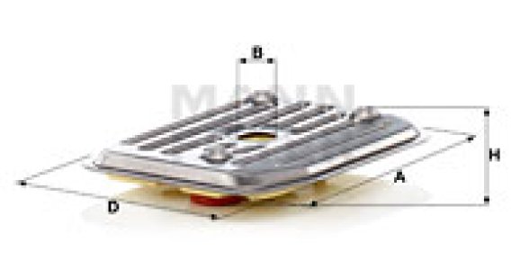 Zestaw filtra hydraulicznego MANN-FILTER H2019KIT 01M325429