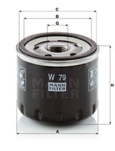 Filtr oleju MANN-FILTER W79 