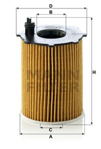 Filtr oleju MANN-FILTER HU716/2X HU7162X