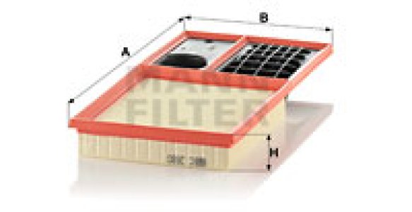 Filtr powietrza MANN-FILTER C3880 036129620H