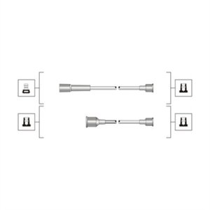 Przewody wysokiego napięcia komplet MAGNETI MARELLI MSQ0107 