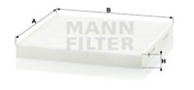 Filtr kabinowy MANN-FILTER CU2544 