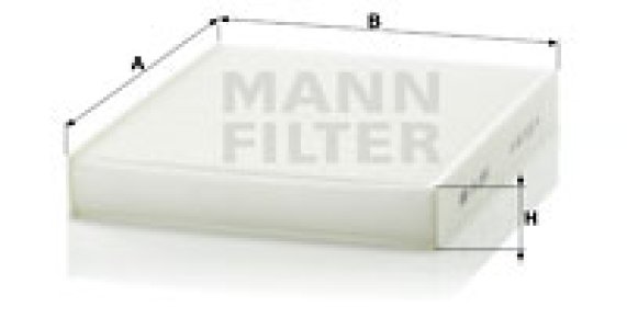 Filtr kabinowy MANN-FILTER CU2559 