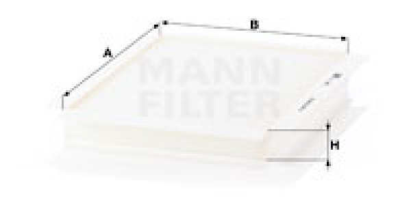 Filtr kabinowy MANN-FILTER CU2622 