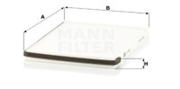 Filtr kabinowy MANN-FILTER CU2630 