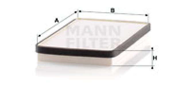 Filtr kabinowy MANN-FILTER CU2650 