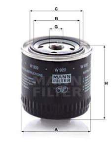 Filtr oleju MANN-FILTER W920 