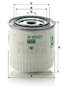 Filtr oleju MANN-FILTER W920/21 W92021