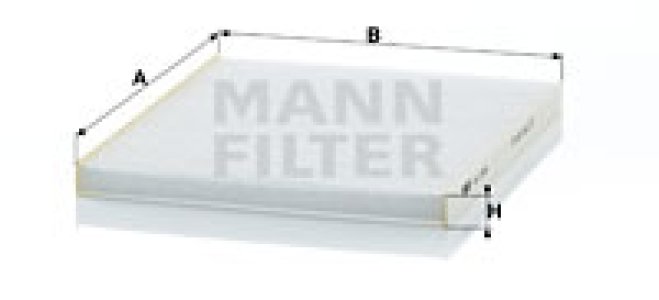 Filtr kabinowy MANN-FILTER CU2336 