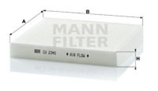 Filtr kabinowy MANN-FILTER CU2345 