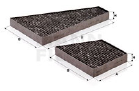 Filtr kabinowy MANN-FILTER CUK35000-2 CUK350002