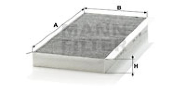 Filtr kabinowy MANN-FILTER CUK3567 