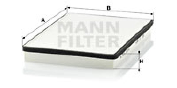 Filtr kabinowy MANN-FILTER CU2672 