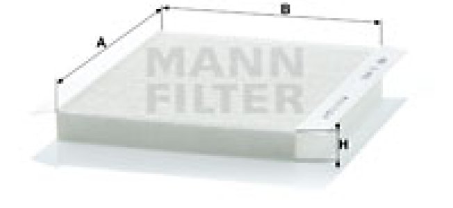 Filtr kabinowy MANN-FILTER CU2422 