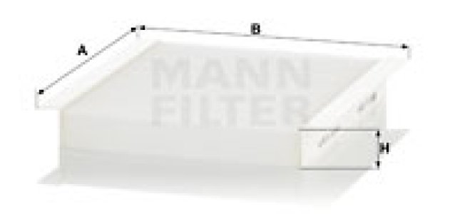 Filtr kabinowy MANN-FILTER CU2454 
