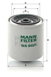 Filtr środka chłodzącego MANN-FILTER WA940/1 WA9401