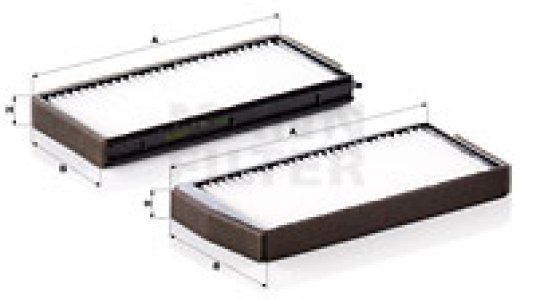 Filtr kabinowy MANN-FILTER CU24000-2 CU240002